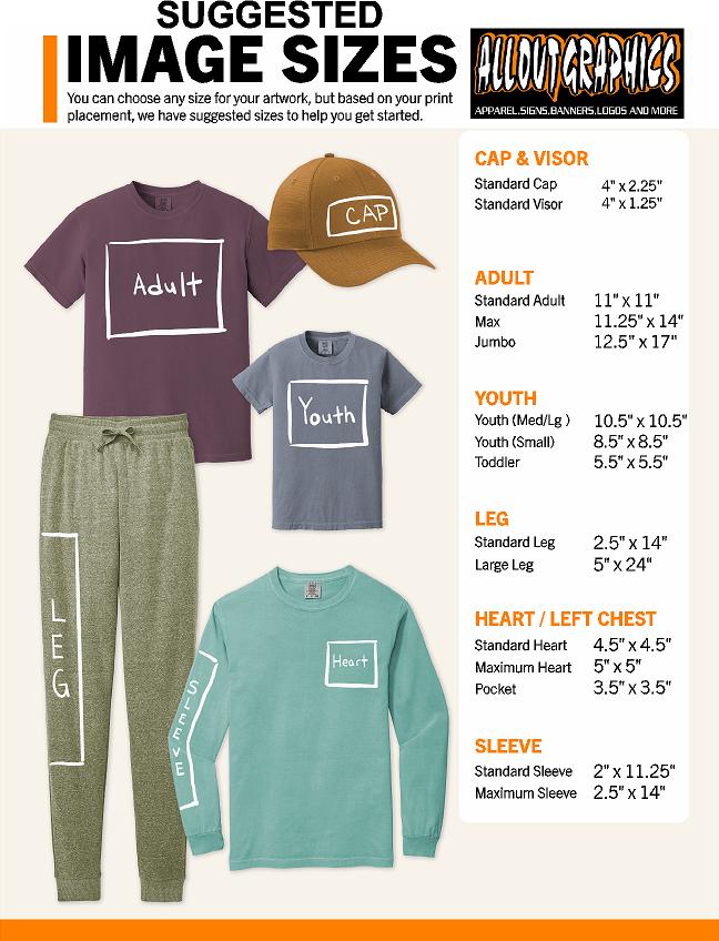 Suggested Size Chart