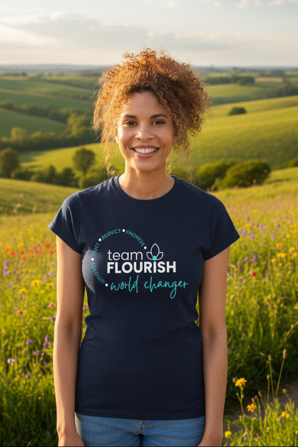Team Flourish Women's Shirt Glitter