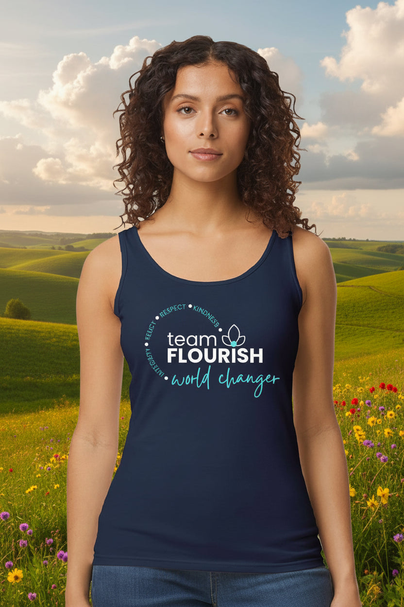 Team Flourish Women's Tank Top Glitter