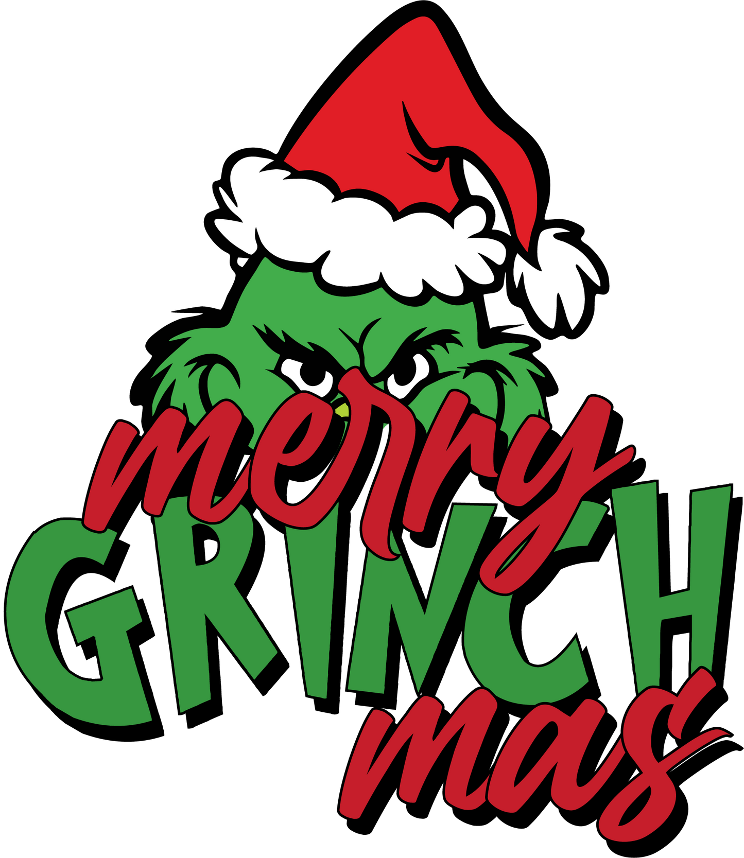 Merry Grinch Mas DTF Transfer