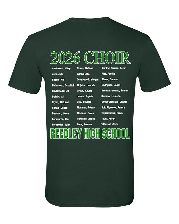 Reedley Choir 2026 Shirt
