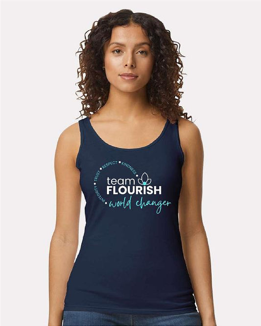 Team Flourish Women's Tank Top Glitter