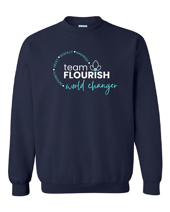 Team Flourish Unisex Crewneck Sweatshirt Glitter