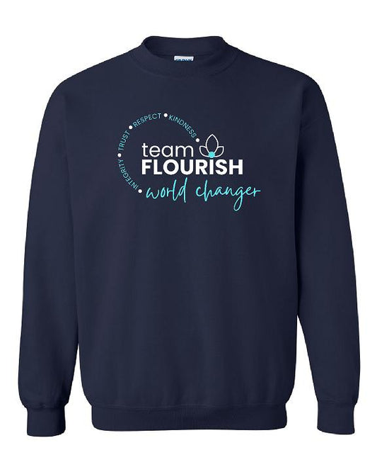 Team Flourish Unisex Crewneck Sweatshirt Glitter
