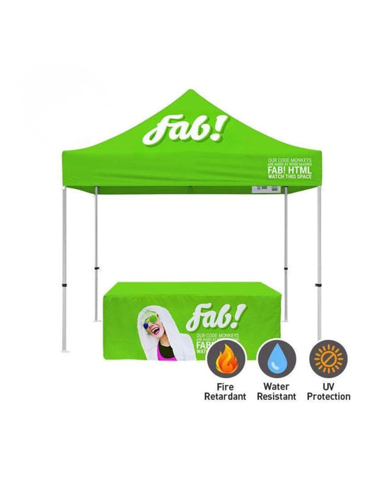 Premium 10X10 Canopy & Tablecloth Combo